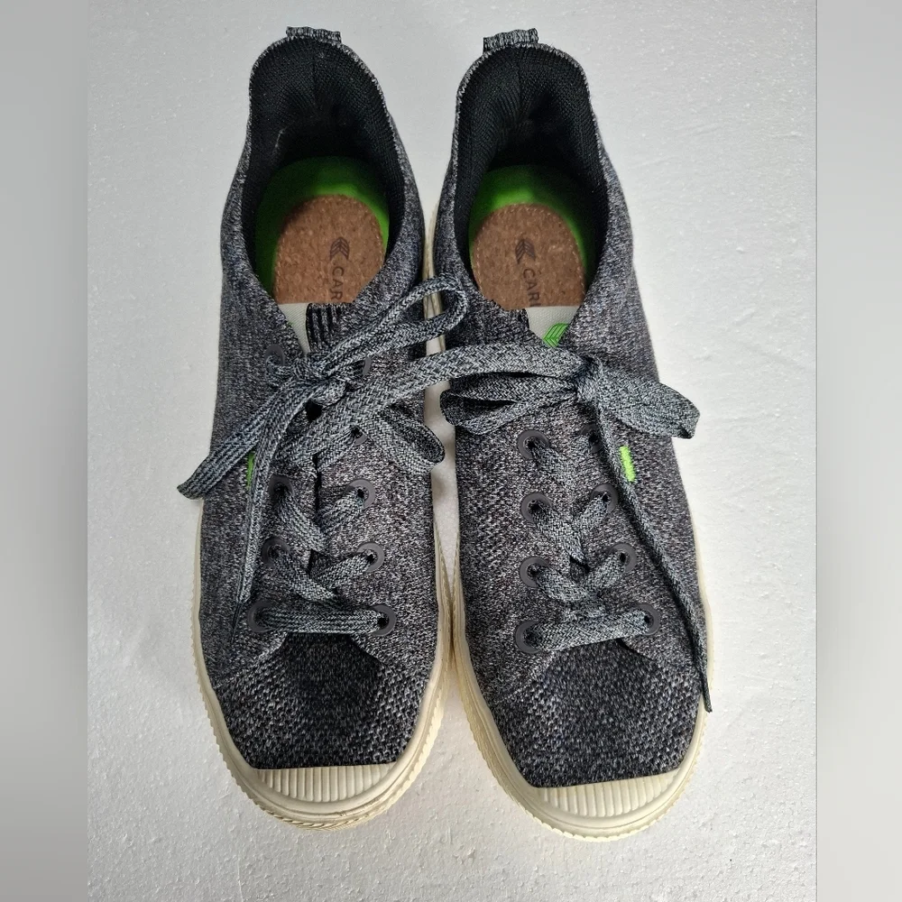 Cariuma IBI Casual Sneakers Gray Knit Low Top Size 8.5 Mens